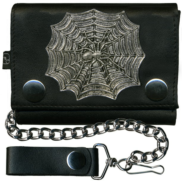 All-in-One Faux Leather Long Zippered Clutch in Fun and Unique Prints Spider Web Wallet 